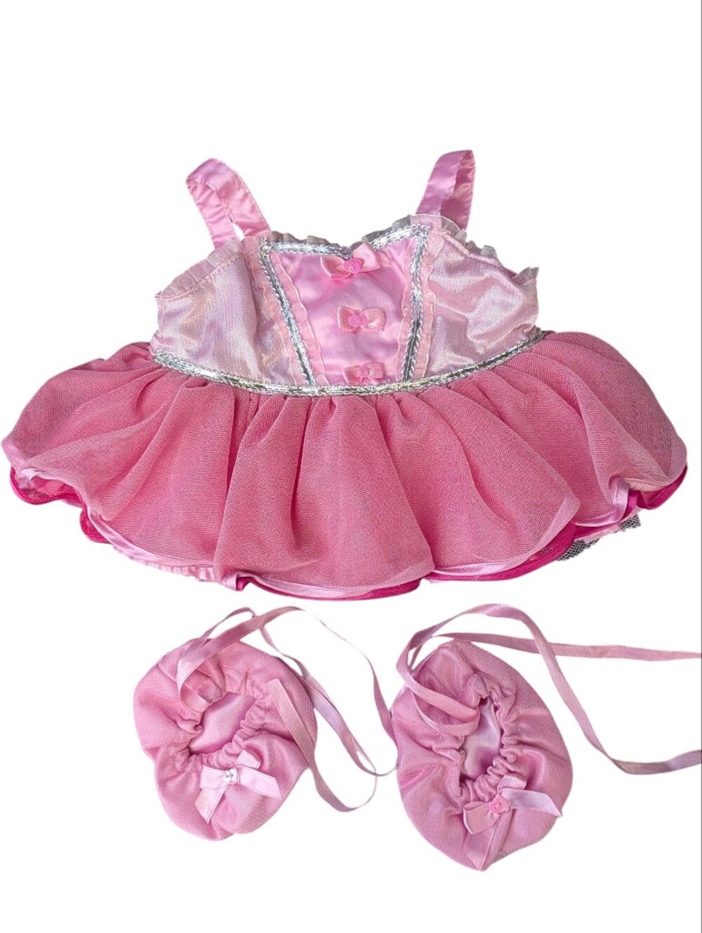 Build-a-Bear Pink Ballerina Dress W/ Matching Ballet Shoes - BAB Not Included